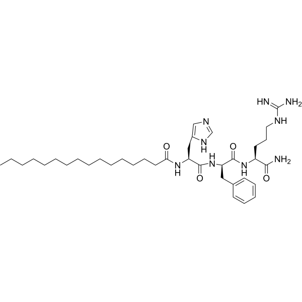 Palmitoyl tripeptide-8 Structure