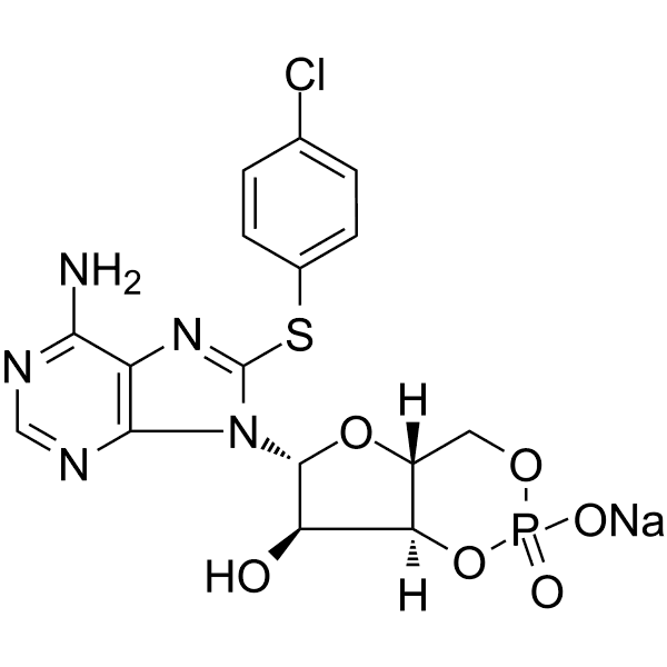 8-CPT-Cyclic AMP sodium Structure