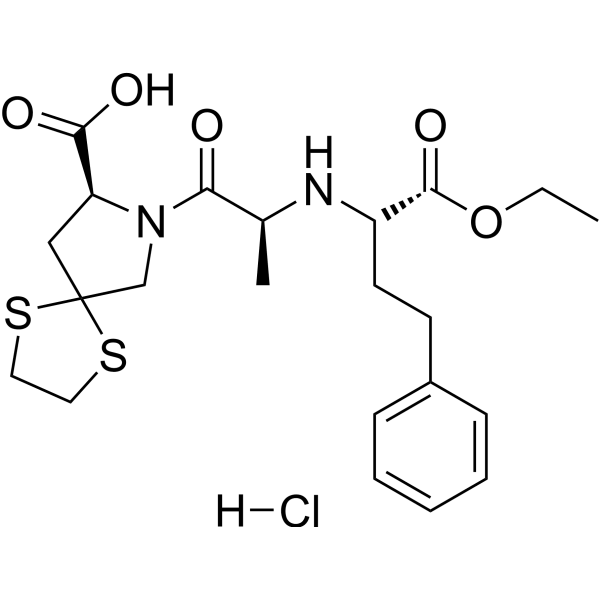 Spirapril hydrochloride Structure