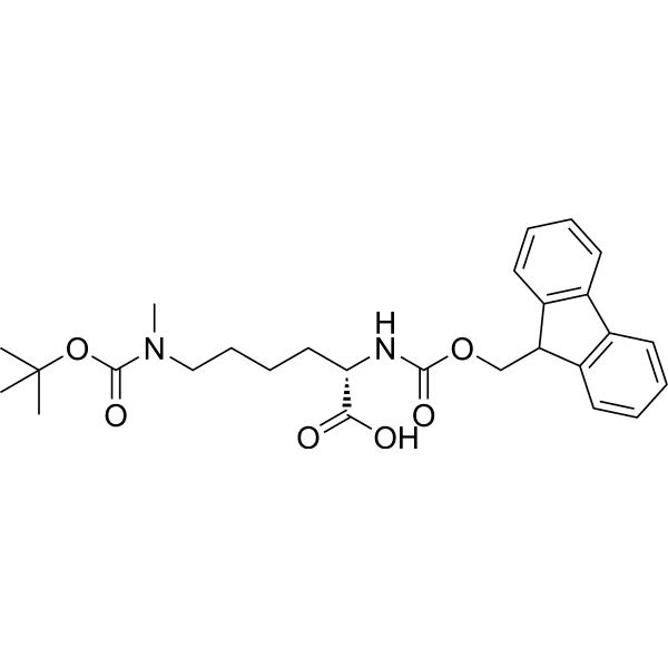 Fmoc-Lys(Boc, Me)-OH Structure