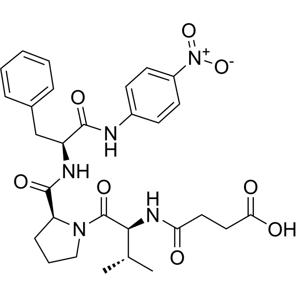 Suc-Val-Pro-Phe-pNA Structure