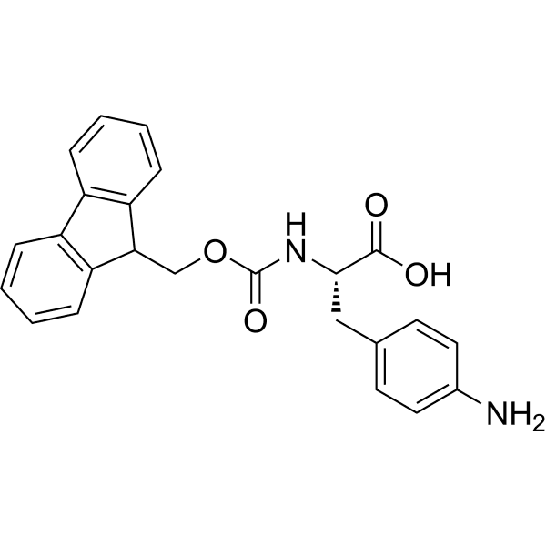 Fmoc-Phe(4-NH2)-OH Structure