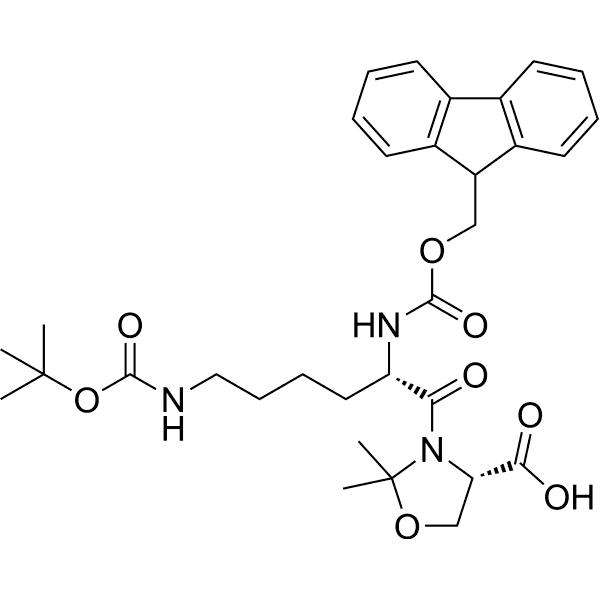 Fmoc-Lys(Boc)-Ser(psi(Me, Me)pro)-OH Structure
