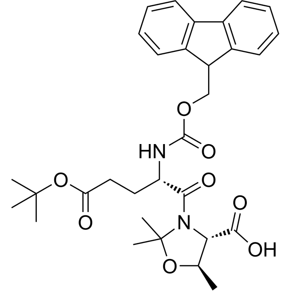 Fmoc-Glu(OtBu)-Thr(psi(Me, Me)pro)-OH Structure