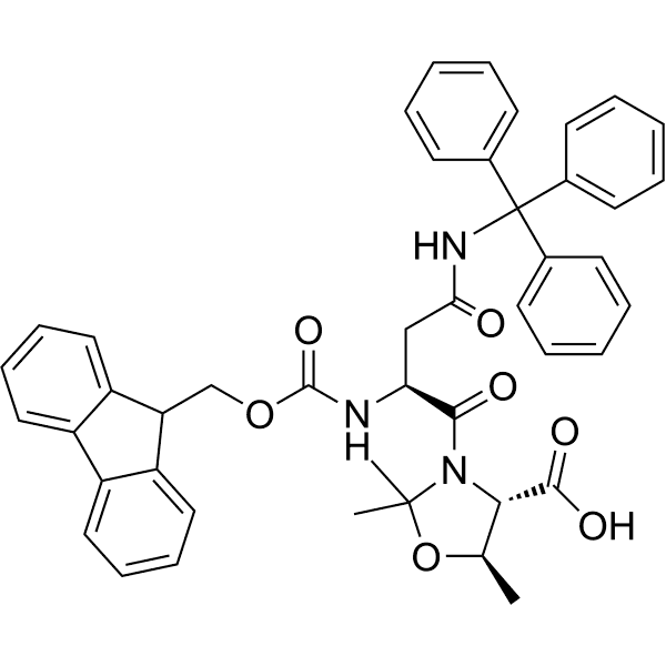 Fmoc-Asn(Trt)-Thr(psi(Me, Me)pro)-OH Structure