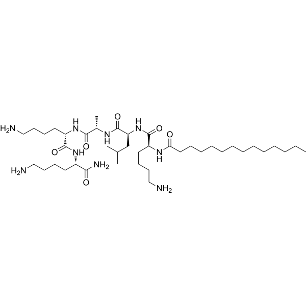 Myristoyl pentapeptide-17 Structure