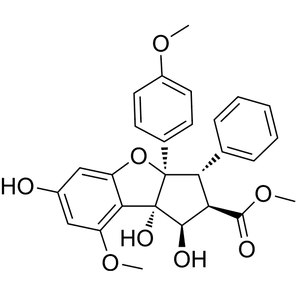 Silvestrol aglycone  Structure