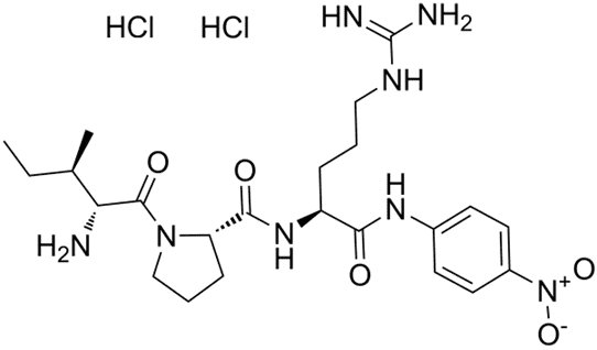 H-D-Ile-Pro-Arg-pNA dihydrochloride Structure