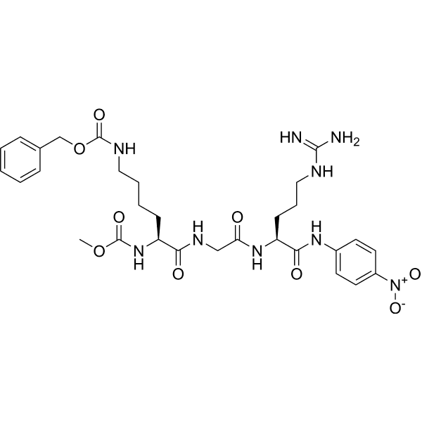 Me-CO-Lys(Cbo)-Gly-Arg-pNA Structure