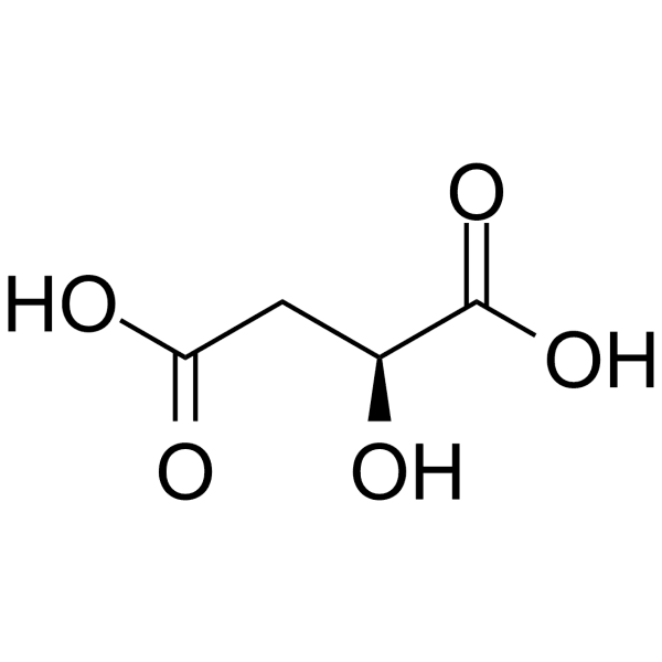 L-(-)-Malic acid Structure