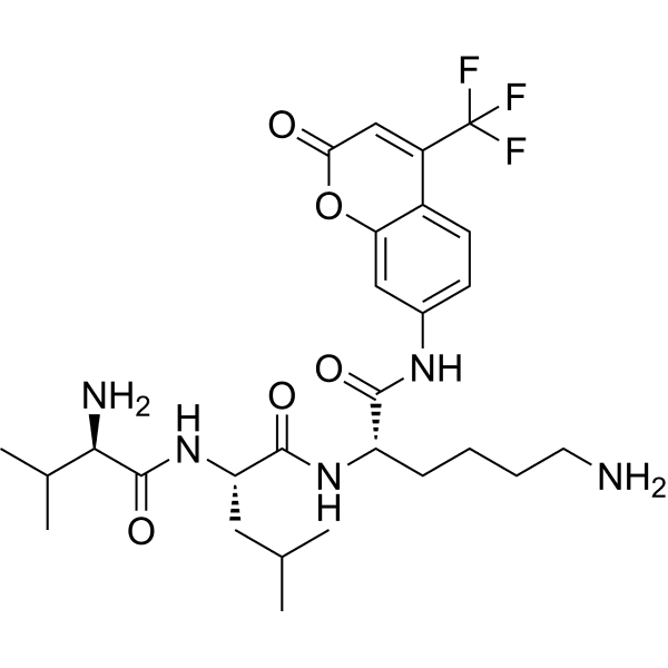 H-D-Val-Leu-Lys-AFC Structure