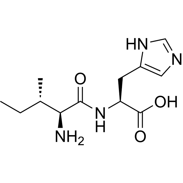 H-Ile-His-OH Structure