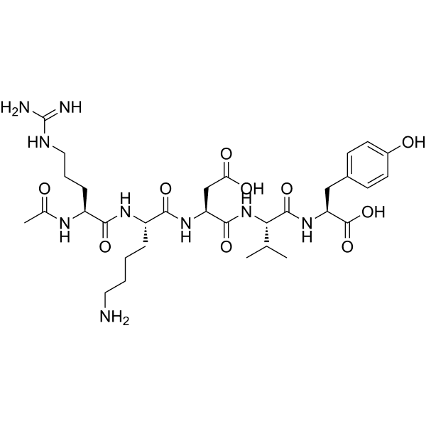 Acetyl pentapeptide-1 Structure