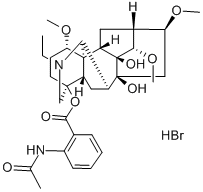 Lappaconitine hydrobromide Structure