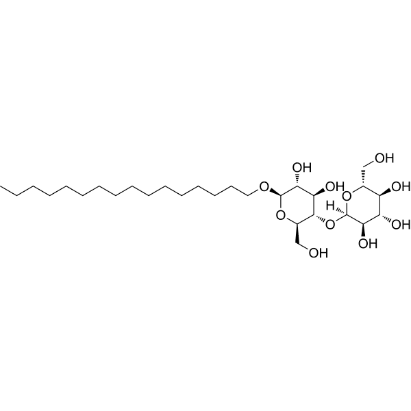 Hexadecyl β-D-maltoside Structure