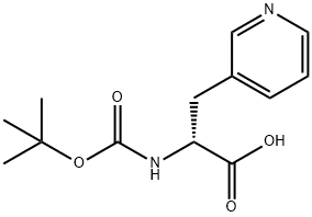 Boc-D-3-Pal-OH Structure