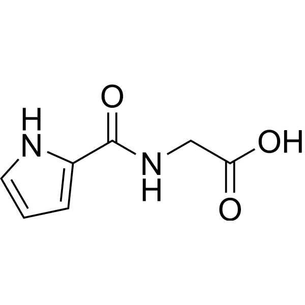 (1H-Pyrrole-2-carbonyl)glycine Structure