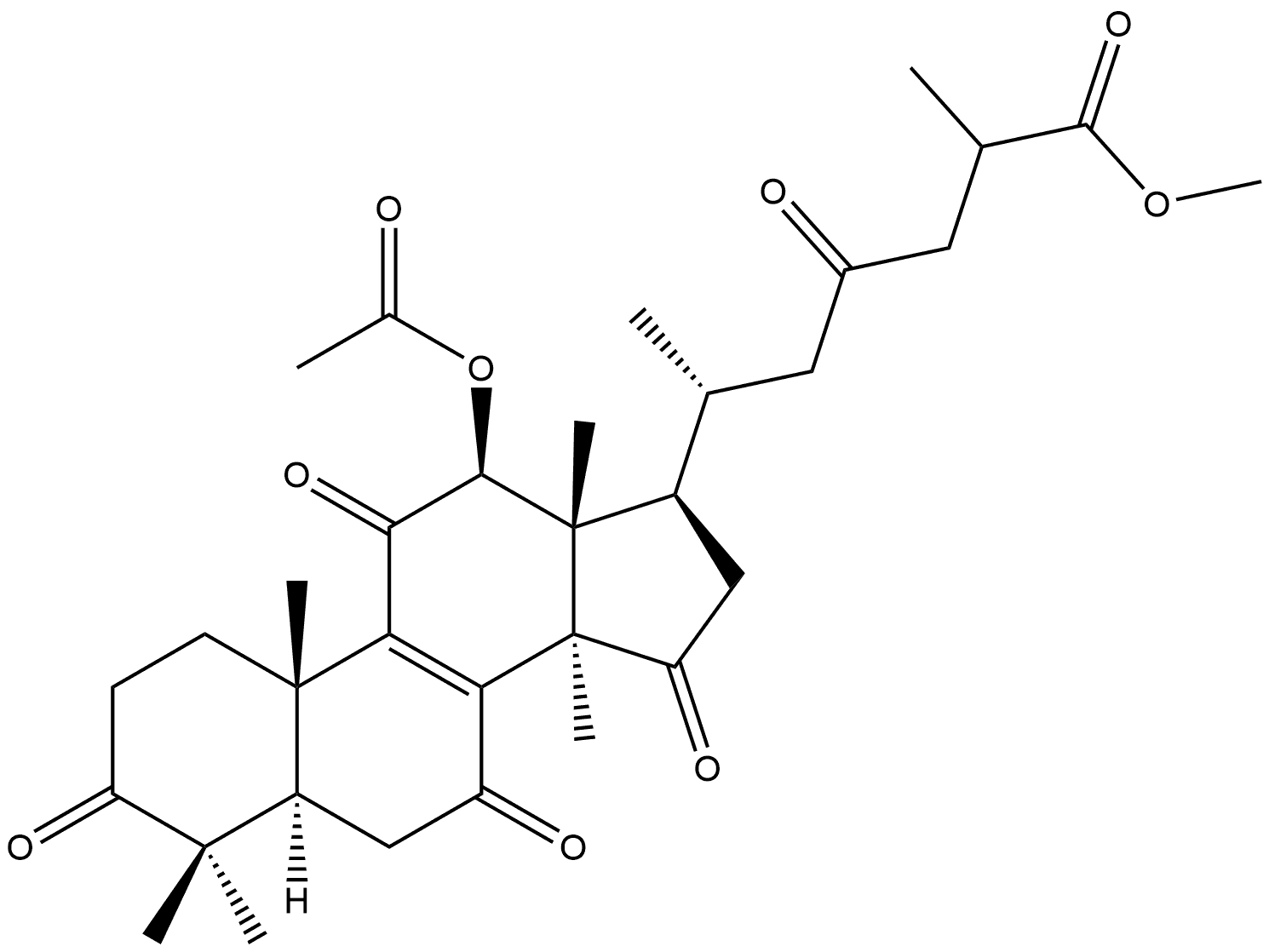 Methyl ganoderate F Structure