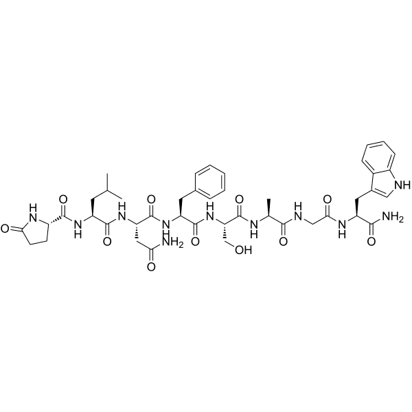 Adipokinetic hormone II (Locusta migratoria) Structure