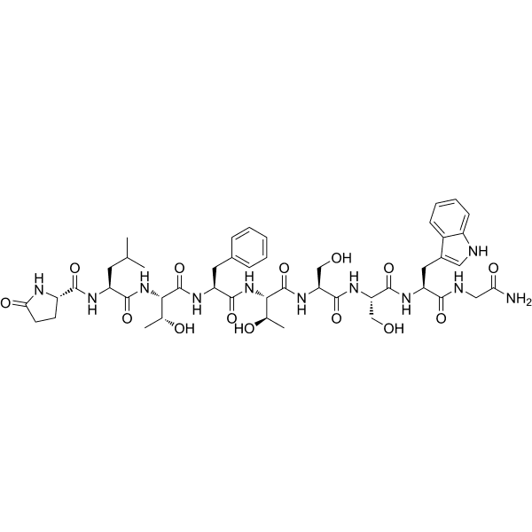 Adipokinetic hormone (Manduca sexta) Structure