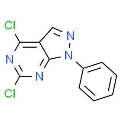 4,6-dichloro-1-phenyl-1H-pyrazolo[3,4-d]pyrimidine  Structure