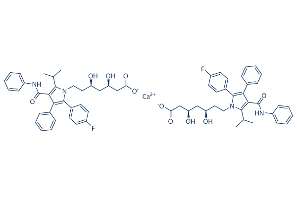 Atorvastatin hemicalcium Structure