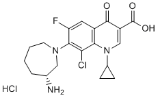 Besifloxacin hydrochloride Structure