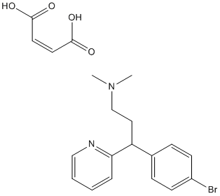 Brompheniramine maleate Structure