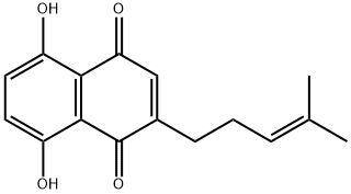 Deoxyshikonin Structure