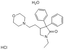Doxapram hydrochloride hydrate Structure