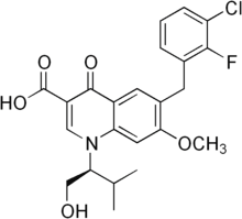 Elvitegravir Structure