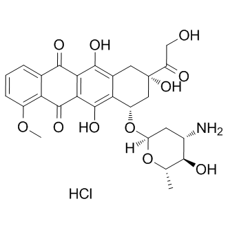Epirubicin hydrochloride Structure