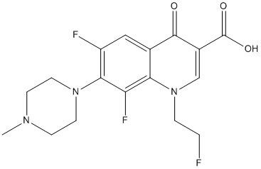 Fleroxacin Structure