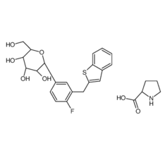 Ipragliflozin L-Proline Structure