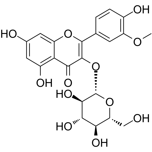 Isorhamnetin-3-O-β-D-Glucoside Structure