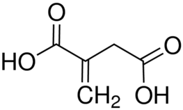 Itaconic acid Structure