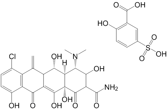 Meclocycline Sulfosalicylate Structure