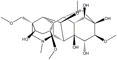 Mesaconine Structure