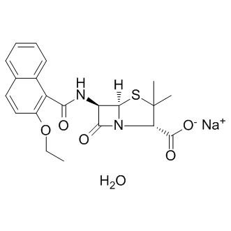 Nafcillin sodium monohydrate Structure