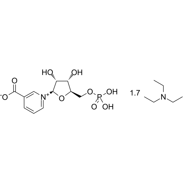 Nicotinic acid mononucleotide triethylamine Structure