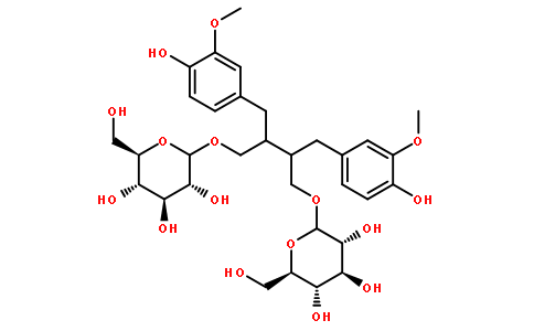 Seco-isolariciresinol Diglucoside Structure