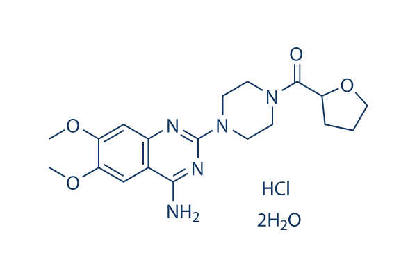 Terazosin hydrochloride dihydrate Structure
