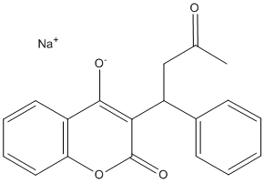 Warfarin sodium Structure