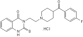Altanserin hydrochloride Structure