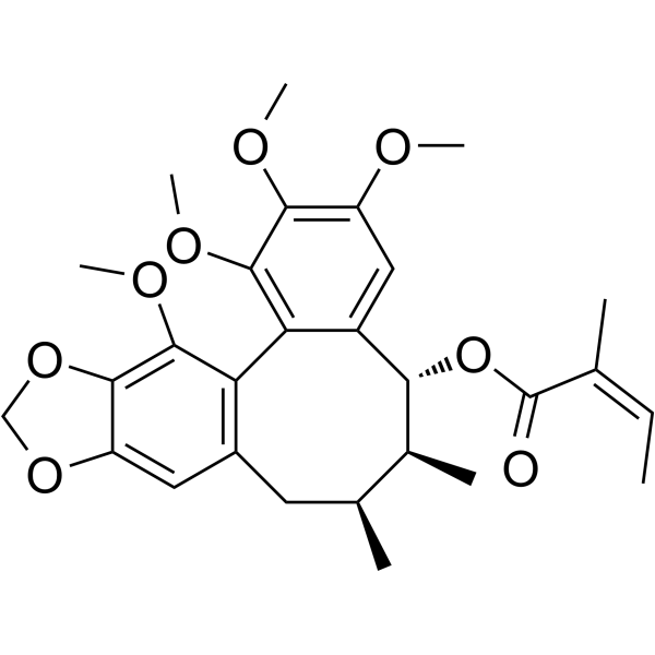 Angeloylgomisin O Structure