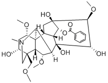 Benzoylmesaconine Structure