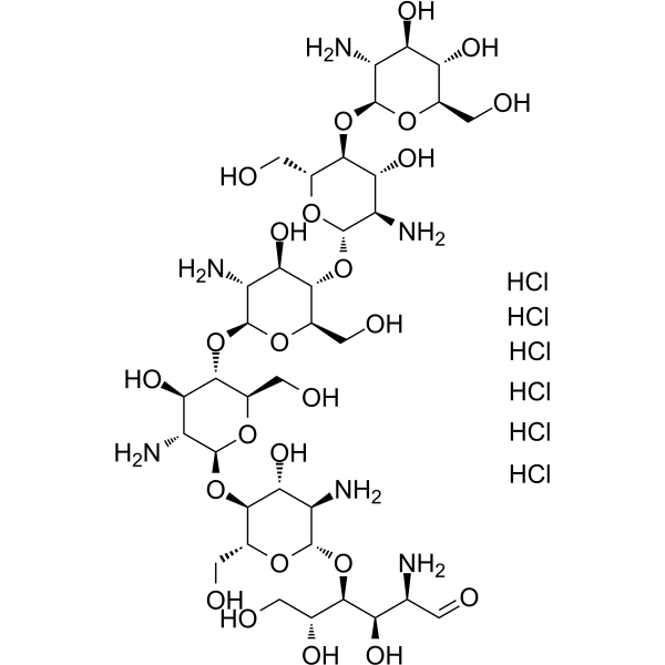 Chitohexaose hexahydrochloride Structure