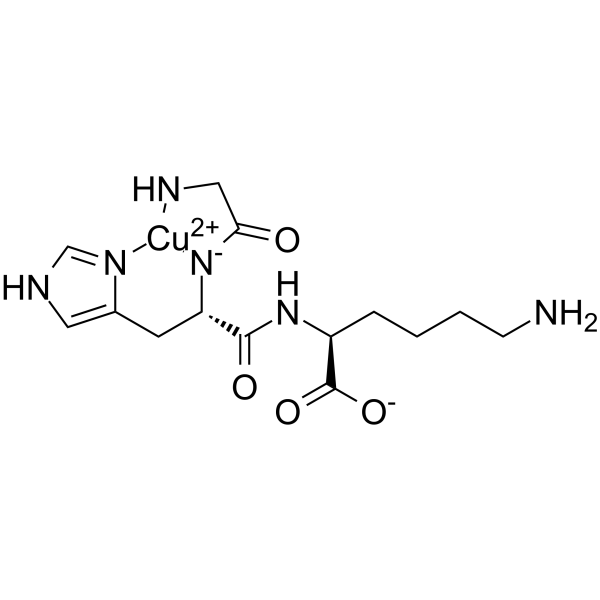 Copper tripeptide Structure