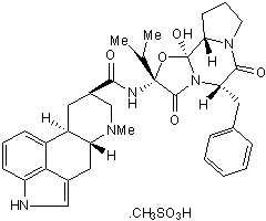 Dihydroergocristine mesylate Structure