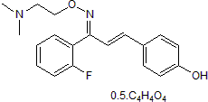 Eplivanserin hemifumarate Structure
